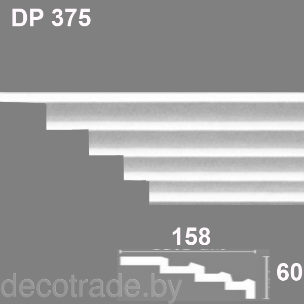 Плинтус потолочный DP 375
