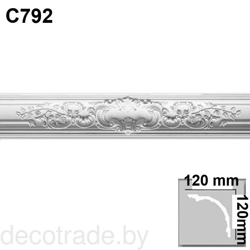 Плинтус потолочный (карниз) C 792