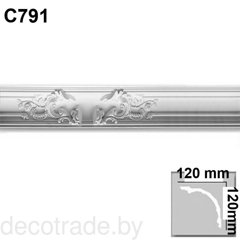 Плинтус потолочный (карниз) C 791
