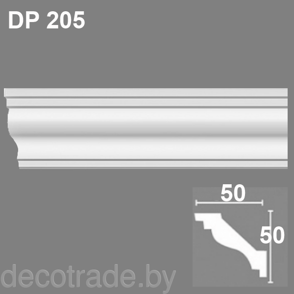 Плинтус потолочный DP 205