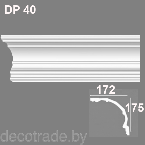 Плинтус потолочный DP 40