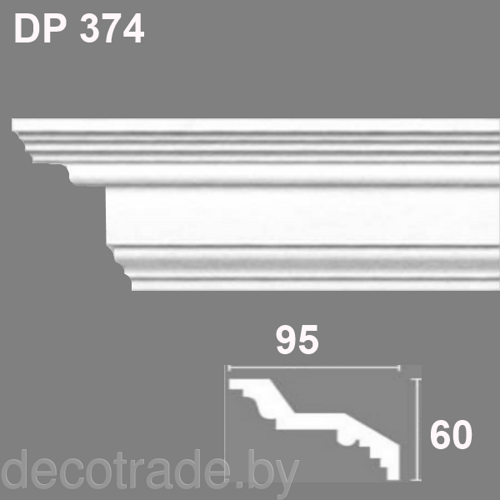 Плинтус потолочный DP 374