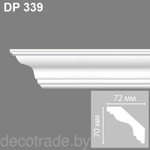 Плинтус потолочный DP 339