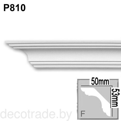Плинтус потолочный (карниз) P 810 гибкий