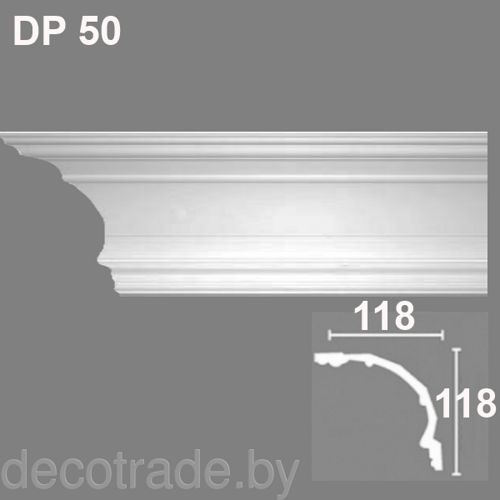 Плинтус потолочный DP 50