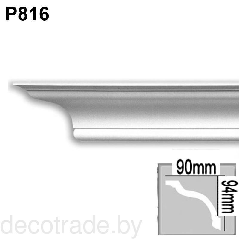 Плинтус потолочный (карниз) P 816 гибкий