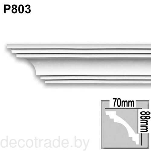 Плинтус потолочный (карниз) P 803 гибкий